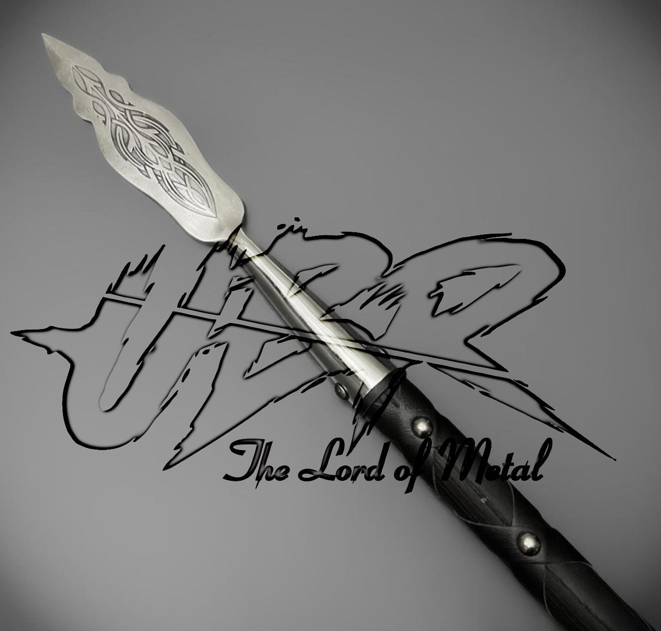 38" Elven-Inspired Spear with Engraved Blade | Decorative Fantasy Display Spear Hunting Spears