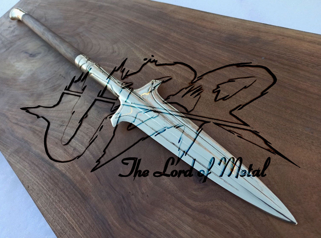 Hellboy Spear of Destiny Replica with Ornate Blade and Wooden Shaft Hunting Spears