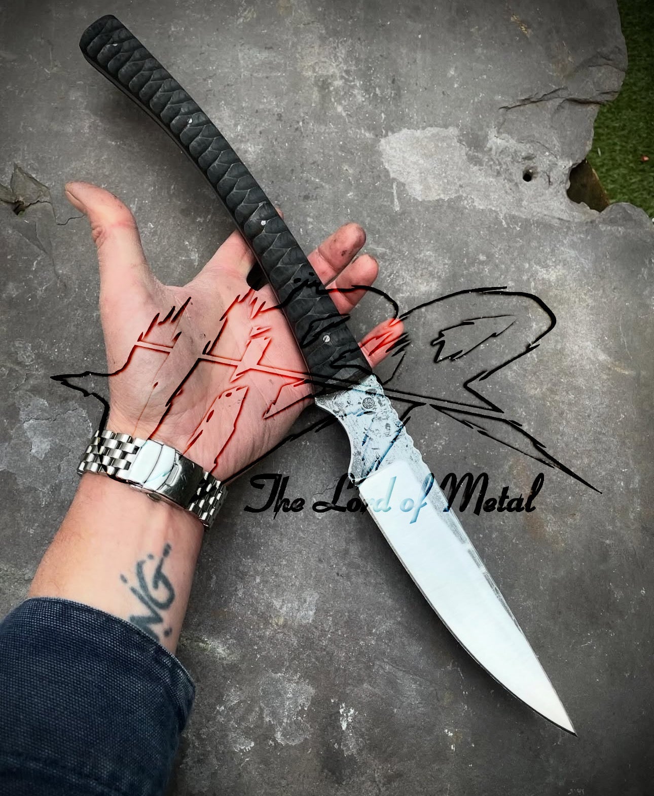 Bold and Rugged Hellboy Spear | Forged Collectible with Textured Grip Hunting Spears