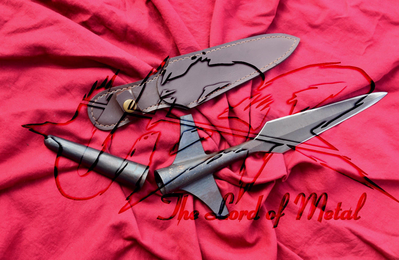 Boar Hunting Spearhead with Carbon steel Blade | Outdoor Collectible Hunting Spears