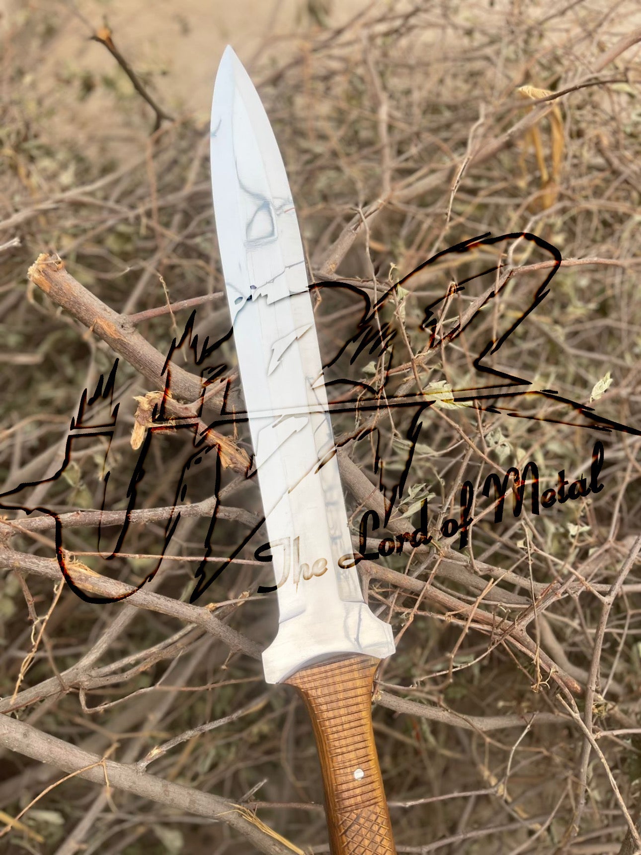 38" Stainless Steel Hunting Spear Mirror Polished Blade | Outdoor Spear Hunting Spears