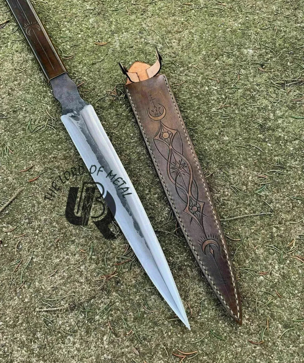 Zulu Spear with Tribal Shaft Design | Collectible Isijula Inspired Piece Hunting Spears