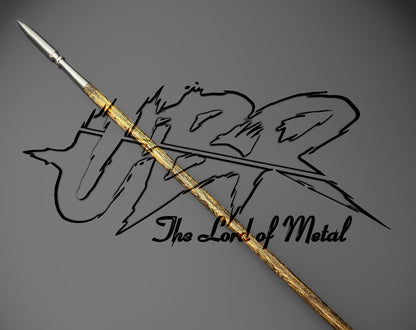 40" Thrust Spear with Polished Steel Tip and Burned Ash Shaft | Collectible Display Spear