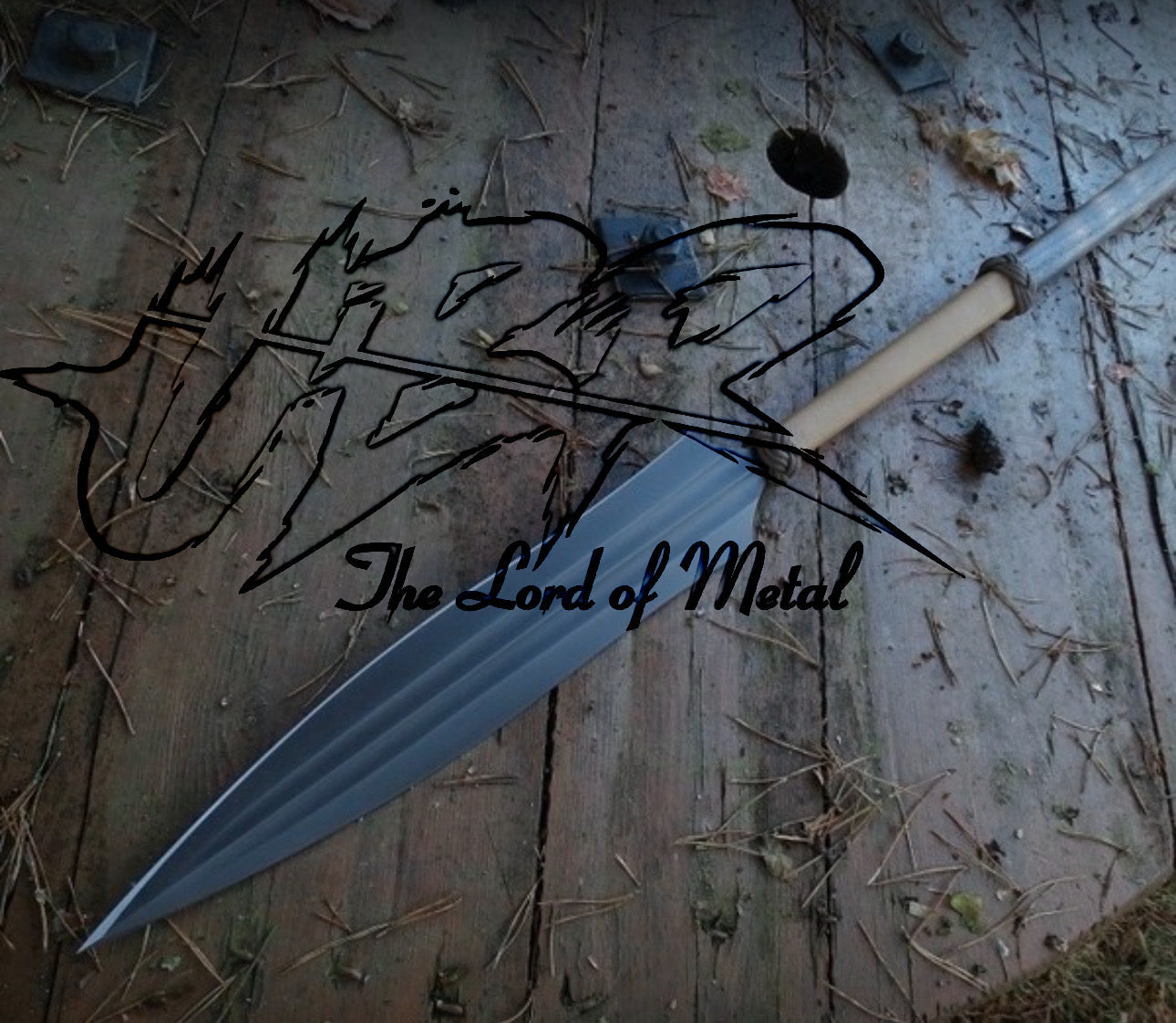 38" Black Forged Spear with Paracord Grip | Minimalist Tactical Style Collectible Hunting Spears