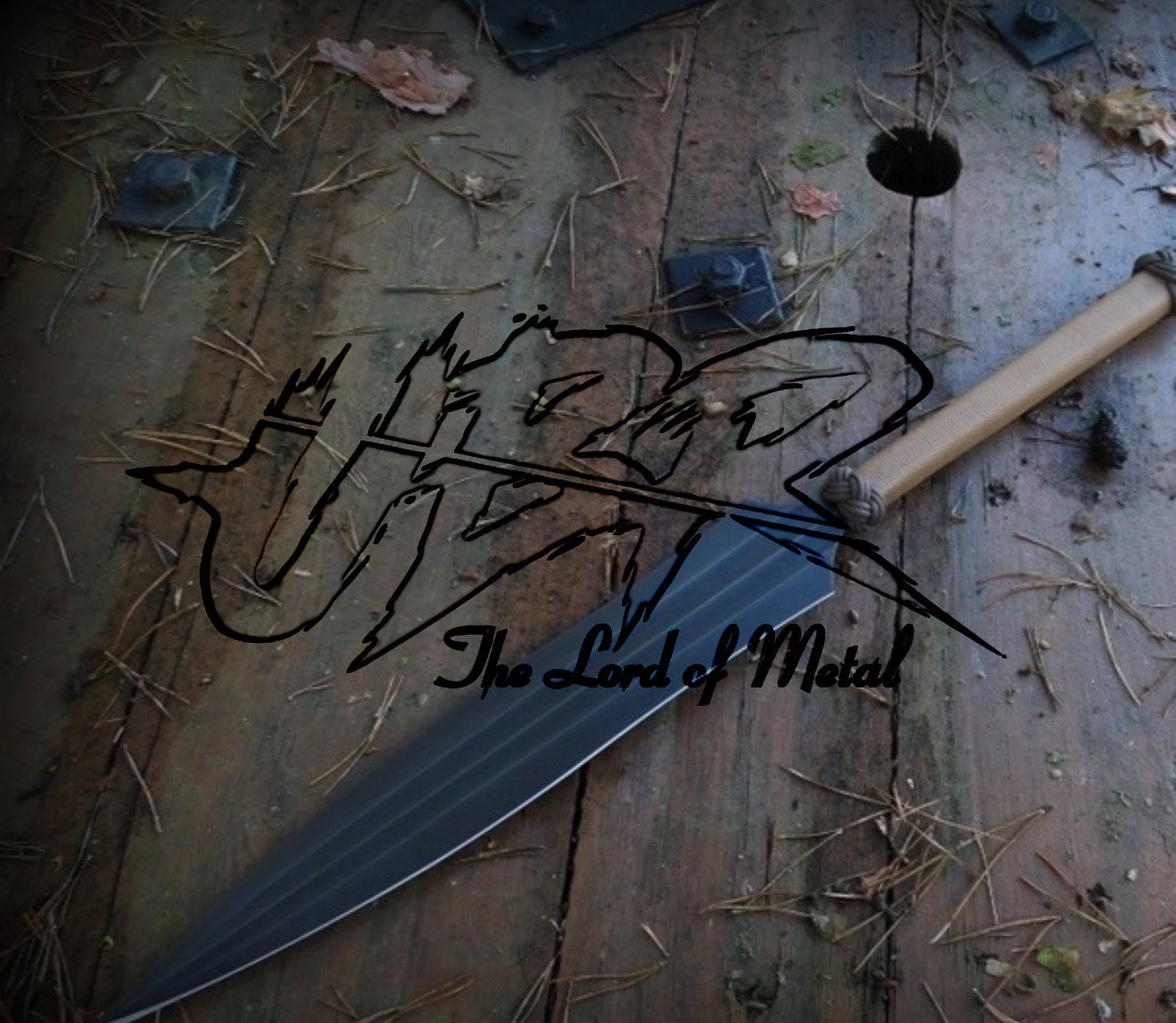 38" Black Forged Spear with Paracord Grip | Minimalist Tactical Style Collectible Hunting Spears