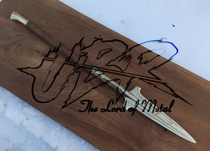 Hellboy Spear of Destiny Replica with Ornate Blade and Wooden Shaft Hunting Spears