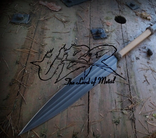 38" Black Forged Spear with Paracord Grip | Minimalist Tactical Style Collectible Hunting Spears