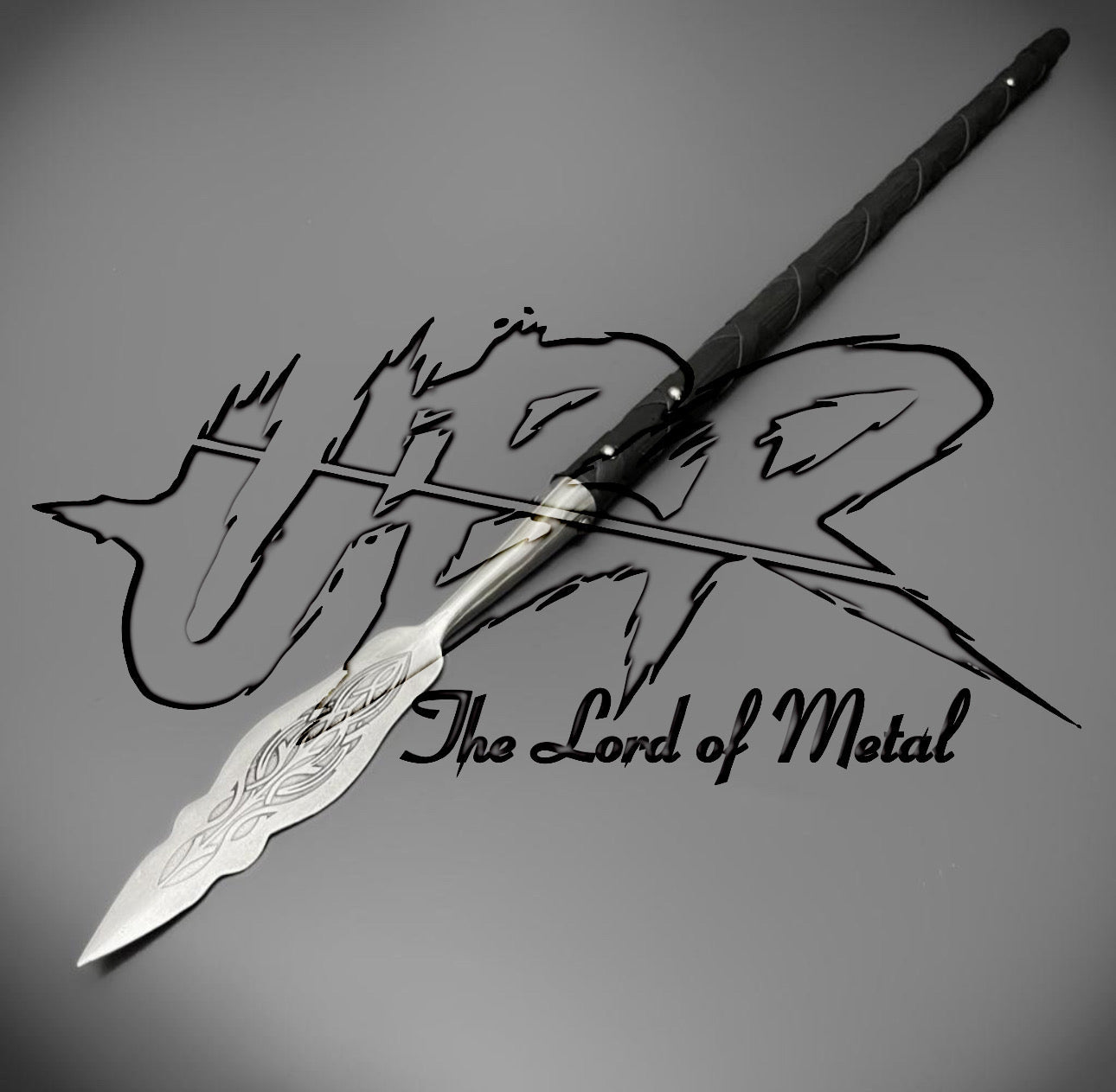 38" Elven-Inspired Spear with Engraved Blade | Decorative Fantasy Display Spear Hunting Spears