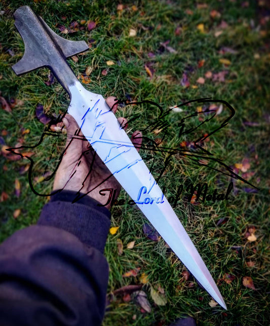 18" Boar Hunting Spearhead with Carbon steel Blade | Outdoor Collectible