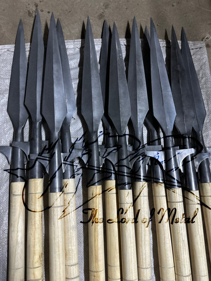 Lot of 15 Boar Hunting Spears | Hardwood Shaft | Outdoor Set Hunting Spears