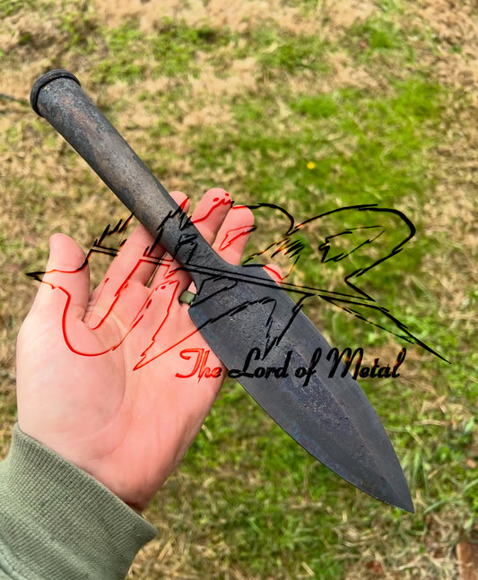 Boar Hunting Spear Head | Hand-Forged Carbon Steel Spear Tip Collectible