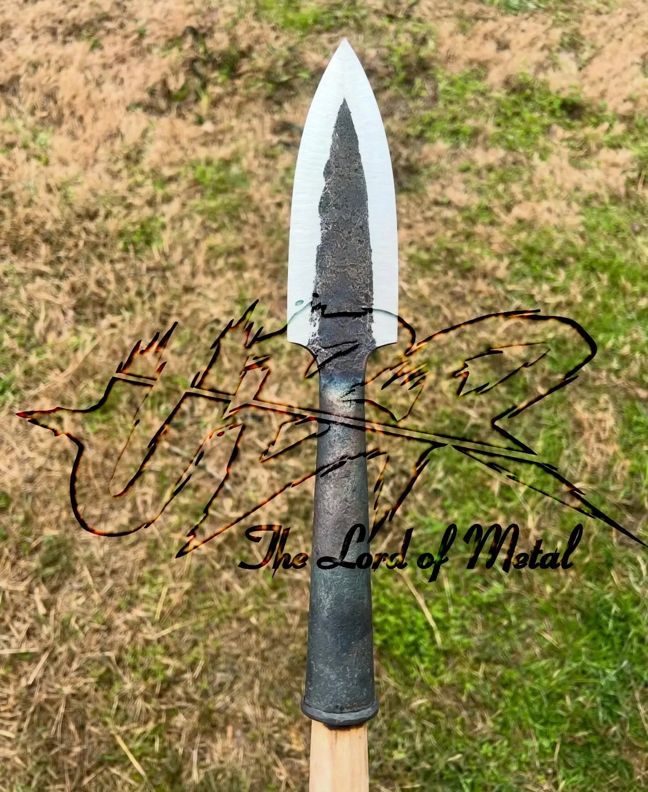 38" Boar Hunting Spear | Hand-Forged Carbon Steel Tip with Rustic Shaft Hunting Spears