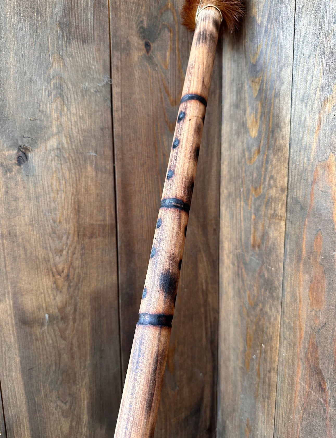 38" Hand-Forged Tribal Spear with Leather Wrap | Outdoor Heritage Pole Hunting Spears