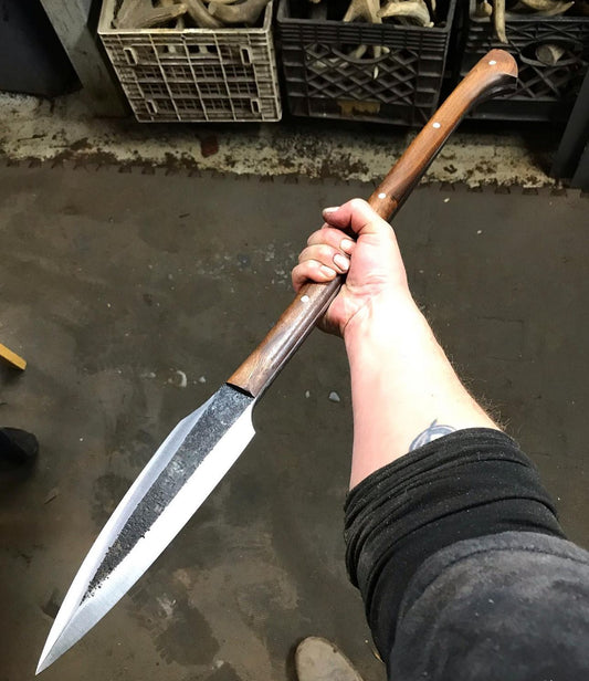 38" Hand-Forged Hellboy 2 Spear Replica | Hardwood Handle Collectible Blade